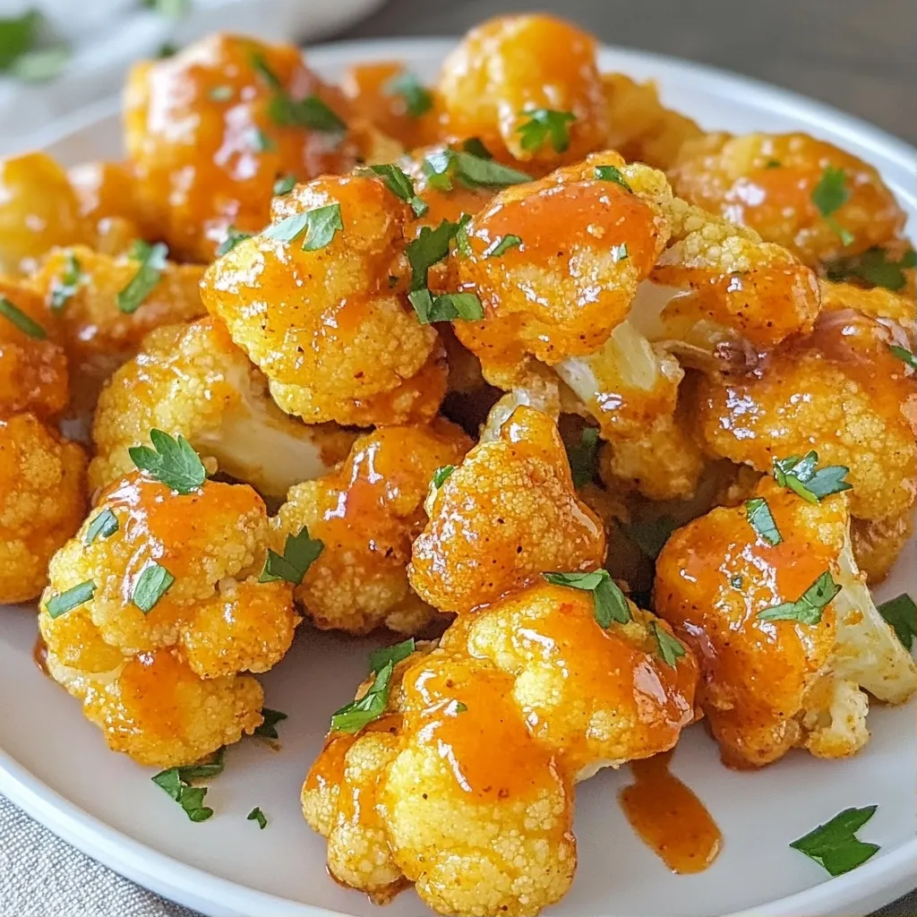 Spicy Air-Fryer Snacks Buffalo Cauliflower Bites Recipe