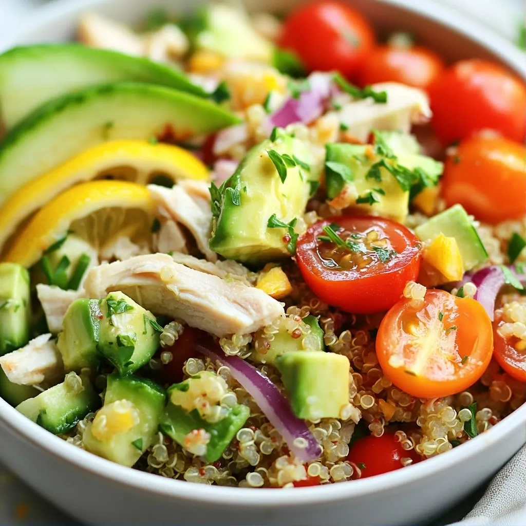 Zesty Trend High Protein Recipes Quinoa Salad with Chicken
