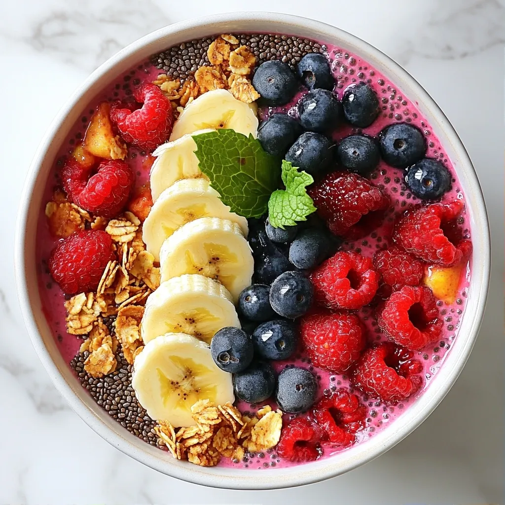 Berry Chia Smoothie Bowl for a Healthy Breakfast Treat