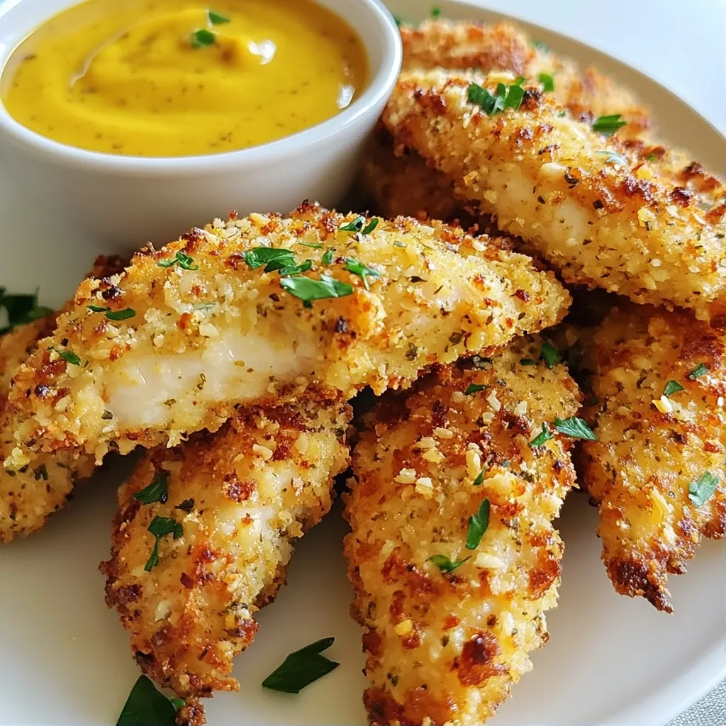 Crispy Low Carbs Recipes Herb Crusted Chicken Tenders
