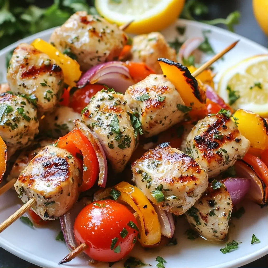Tangy Protein-packed Recipes Lemon Herb Chicken Skewers
