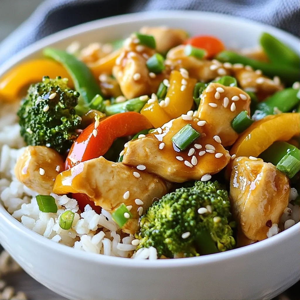 Sizzling High Protein Ginger Soy Chicken Stir Fry Delight