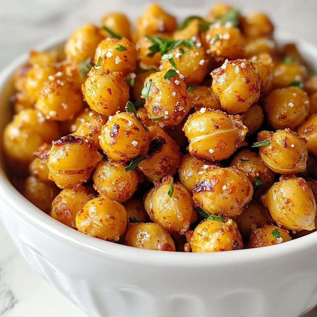 Crispy Protein Roasted Chickpeas Nutritious Snack Idea