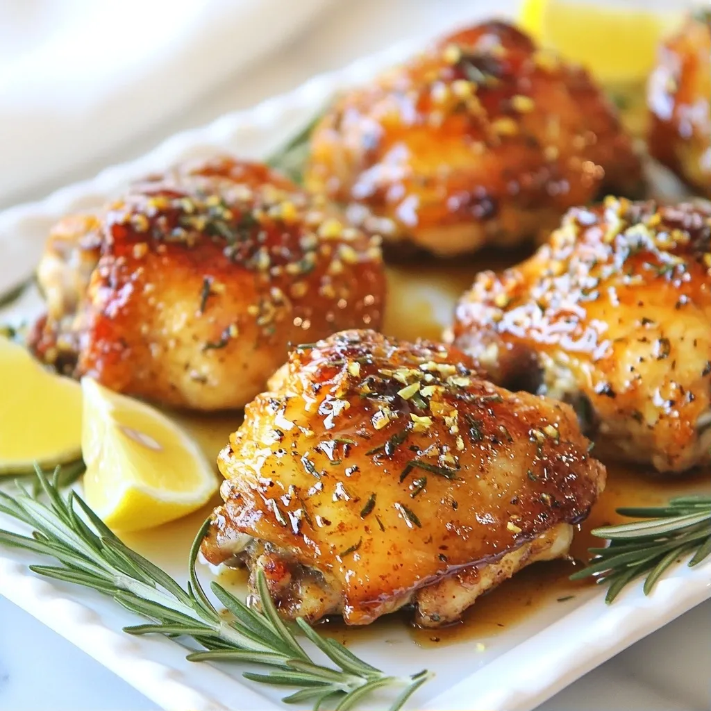 Quick Chicken Recipes Honey Mustard Chicken Thighs Delight