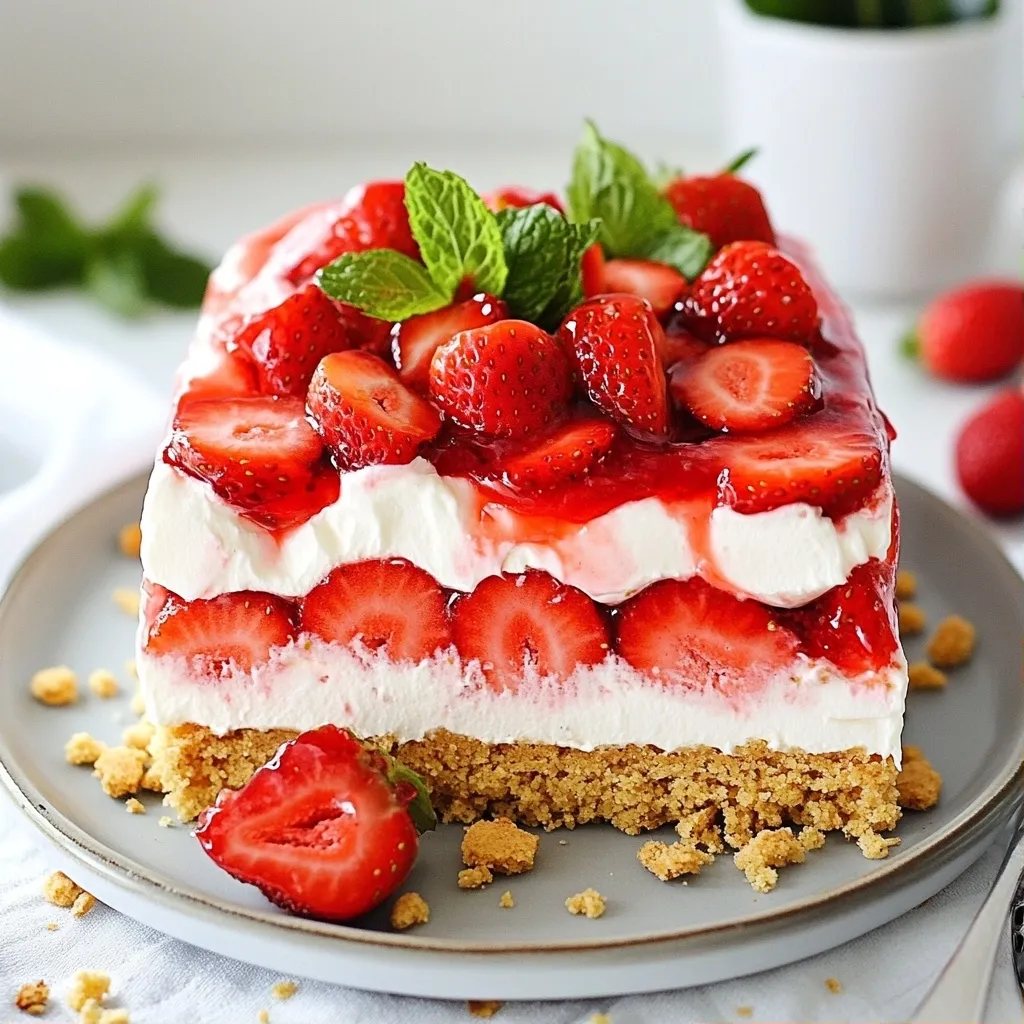 Delicious Desserts Strawberry Cheesecake Icebox Cake Recipe