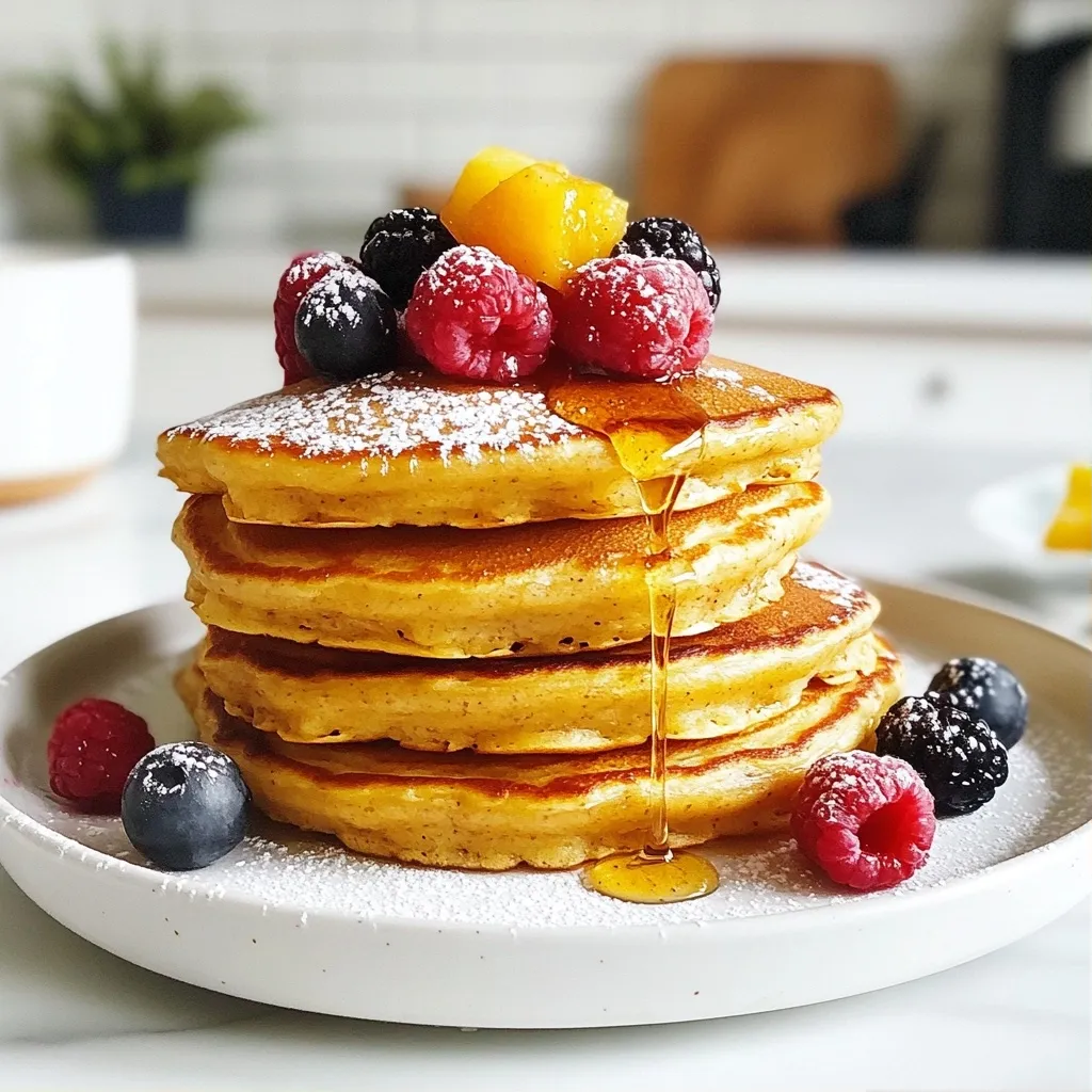 Fluffy Quick Breakfast Almond Flour Pancakes Recipe