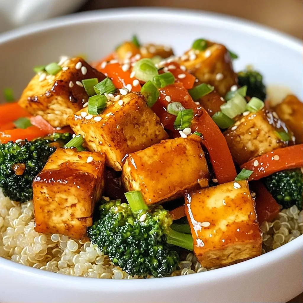 Spicy High Protein Recipes Tofu Stir Fry with Veggies