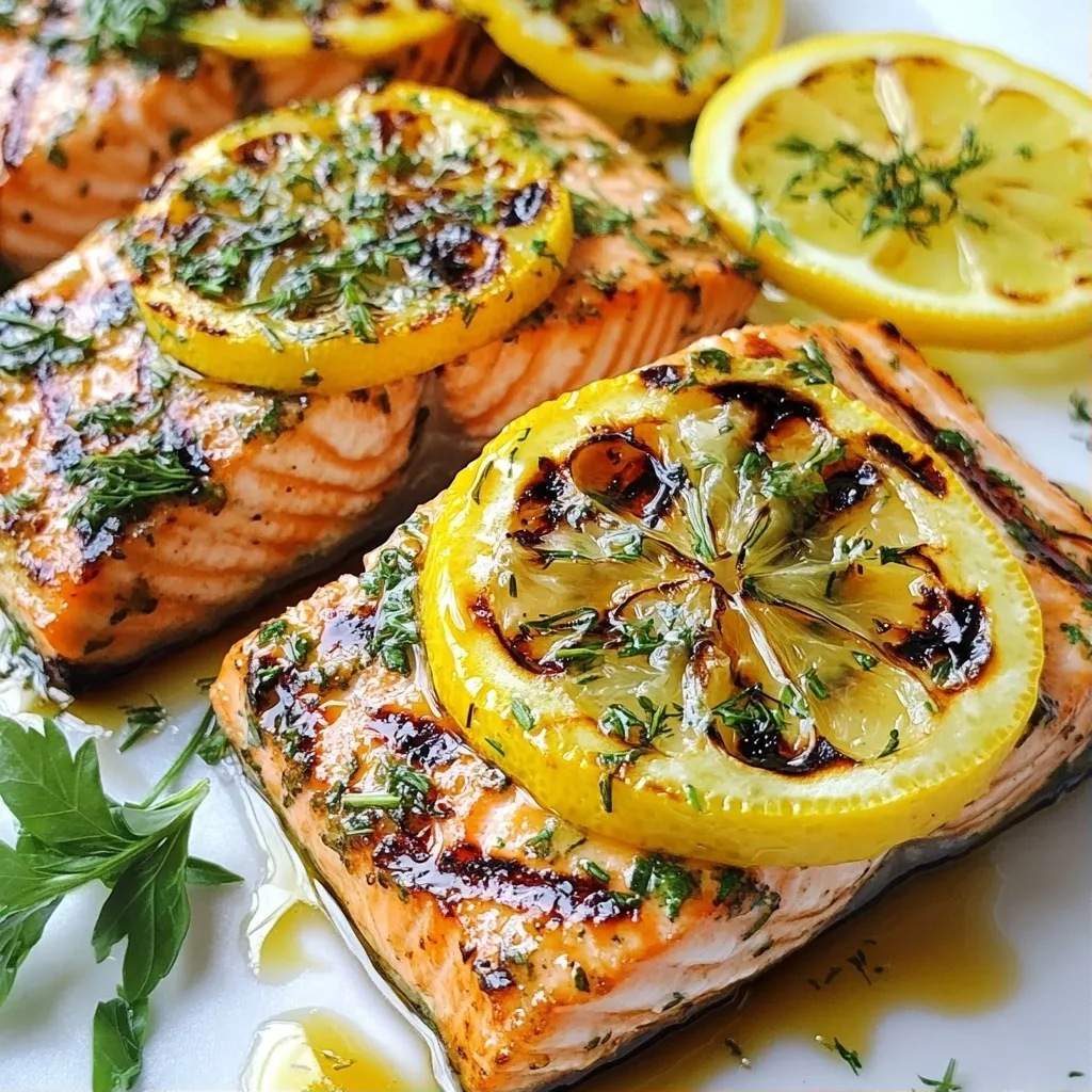 Tangy Trend High Protein Recipes Lemon Herb Grilled Salmon