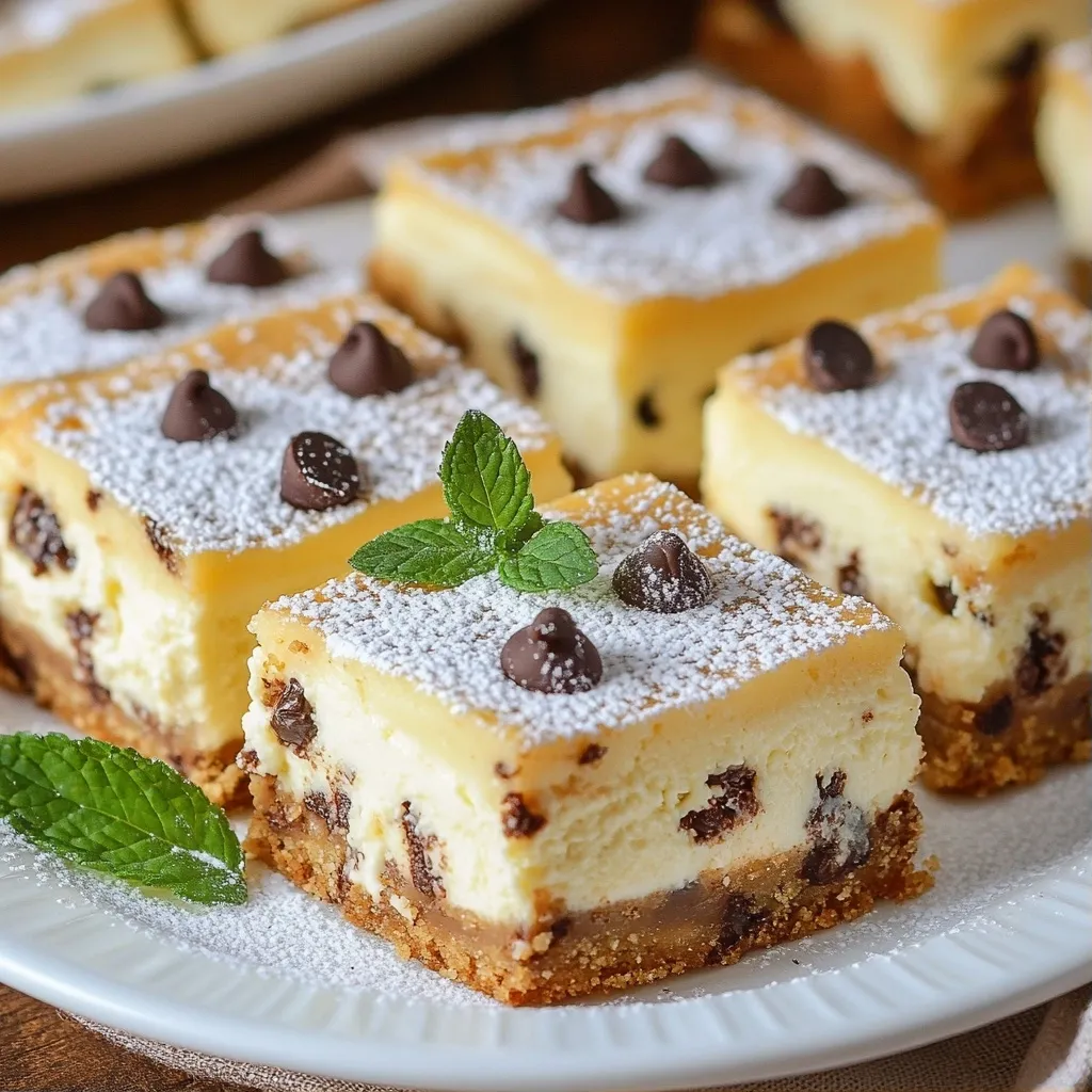 Rich air fryer recipes Chocolate Chip Cheesecake Bars