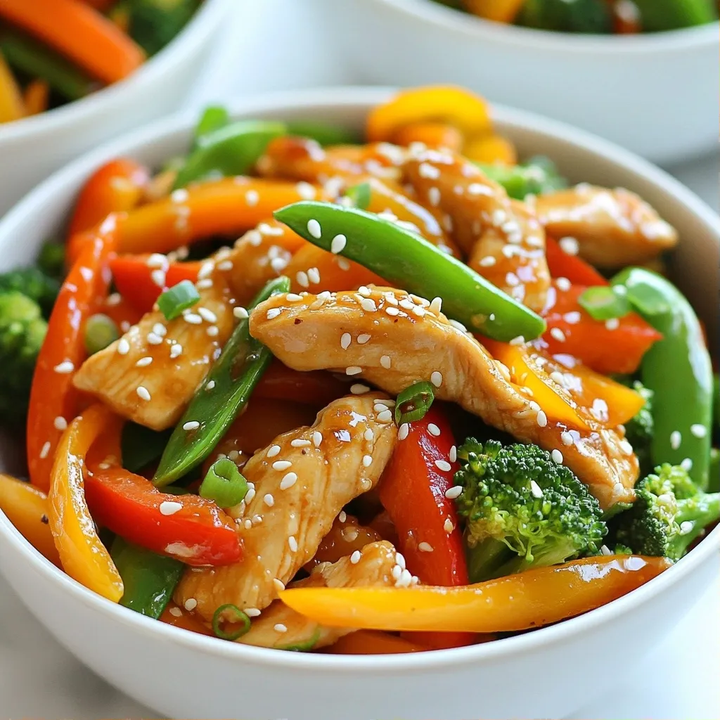 Healthy Meals Ginger Sesame Chicken Stir Fry Recipe