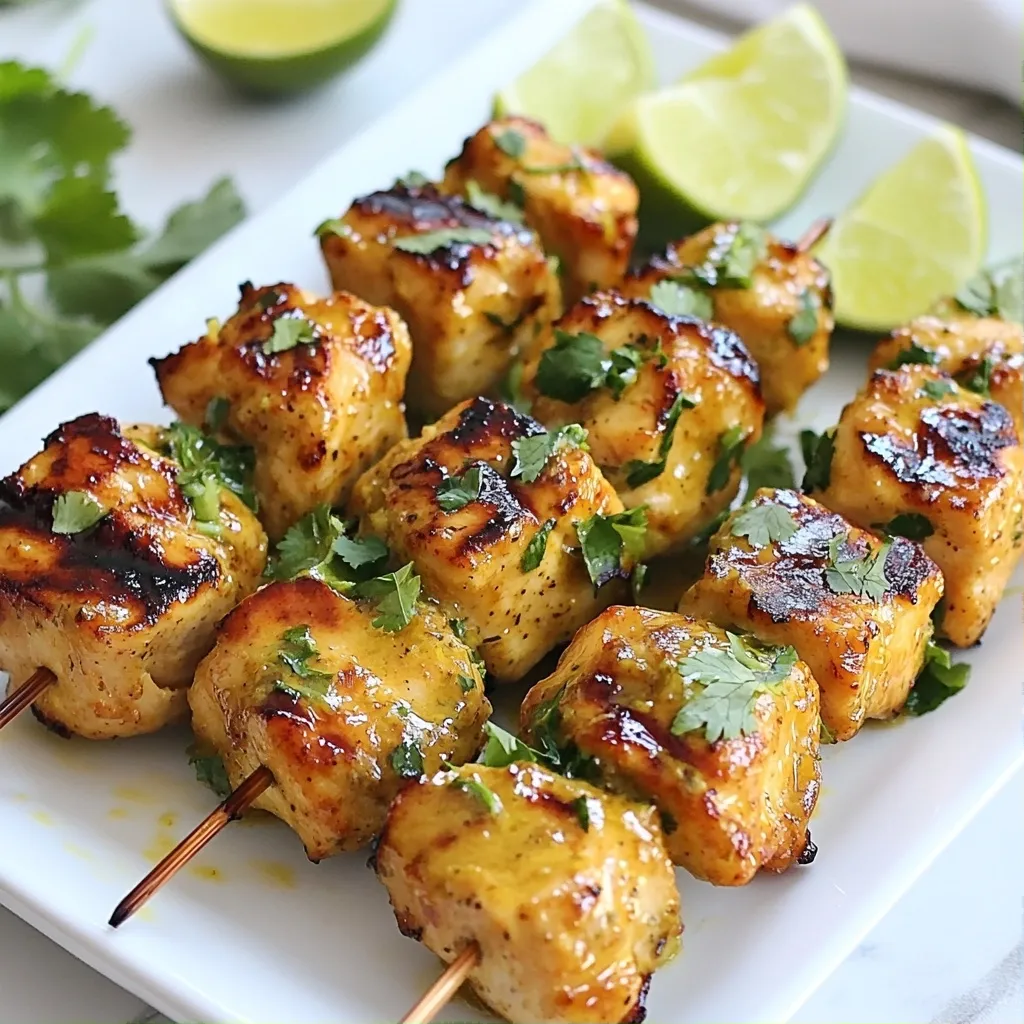 Quick Chicken Recipes Coconut Lime Chicken Skewers Delight