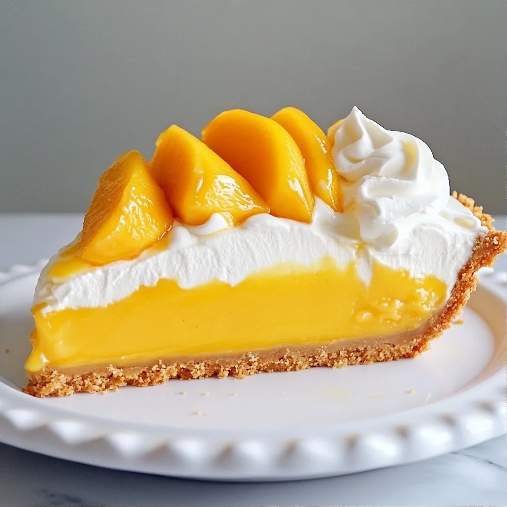 No Bake Desserts Mango Cream Pie Delightful and Easy