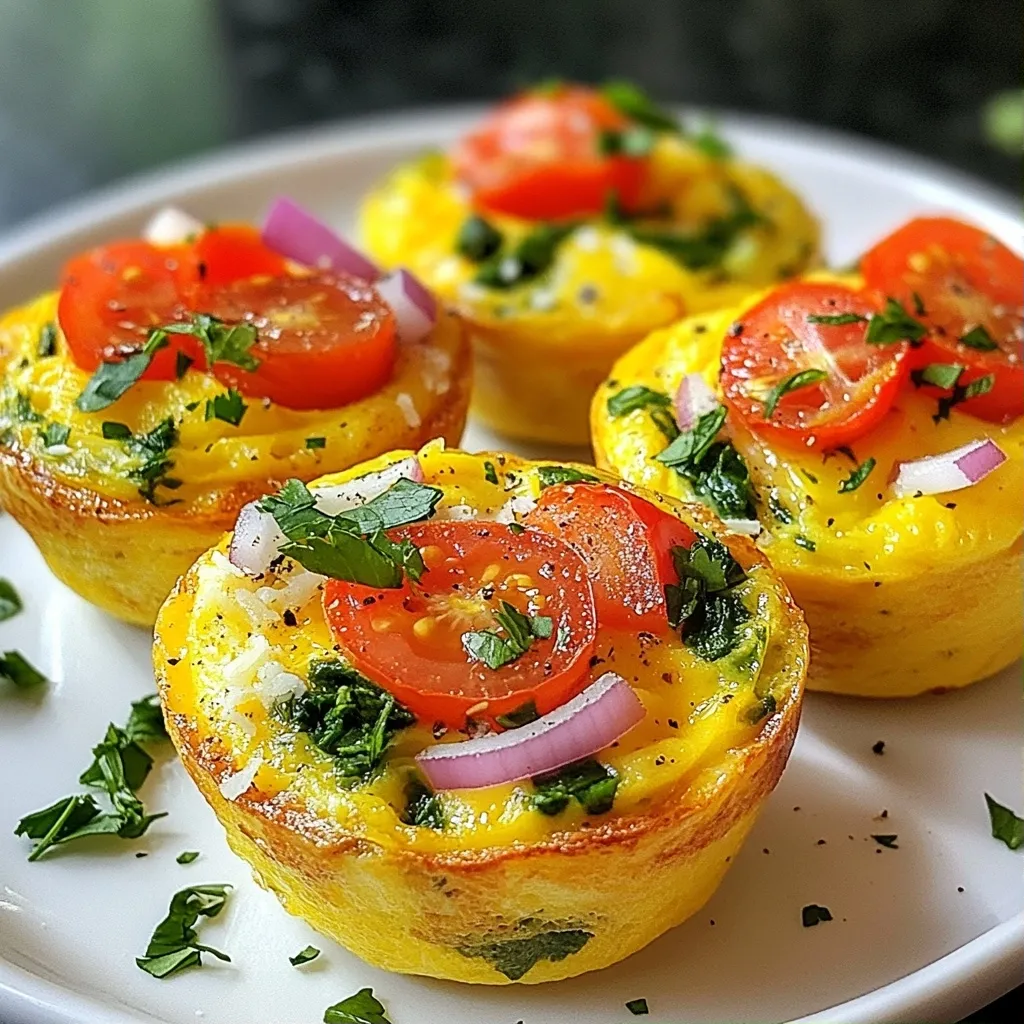 Herbed Quick Breakfast Veggie Egg Muffins Recipe