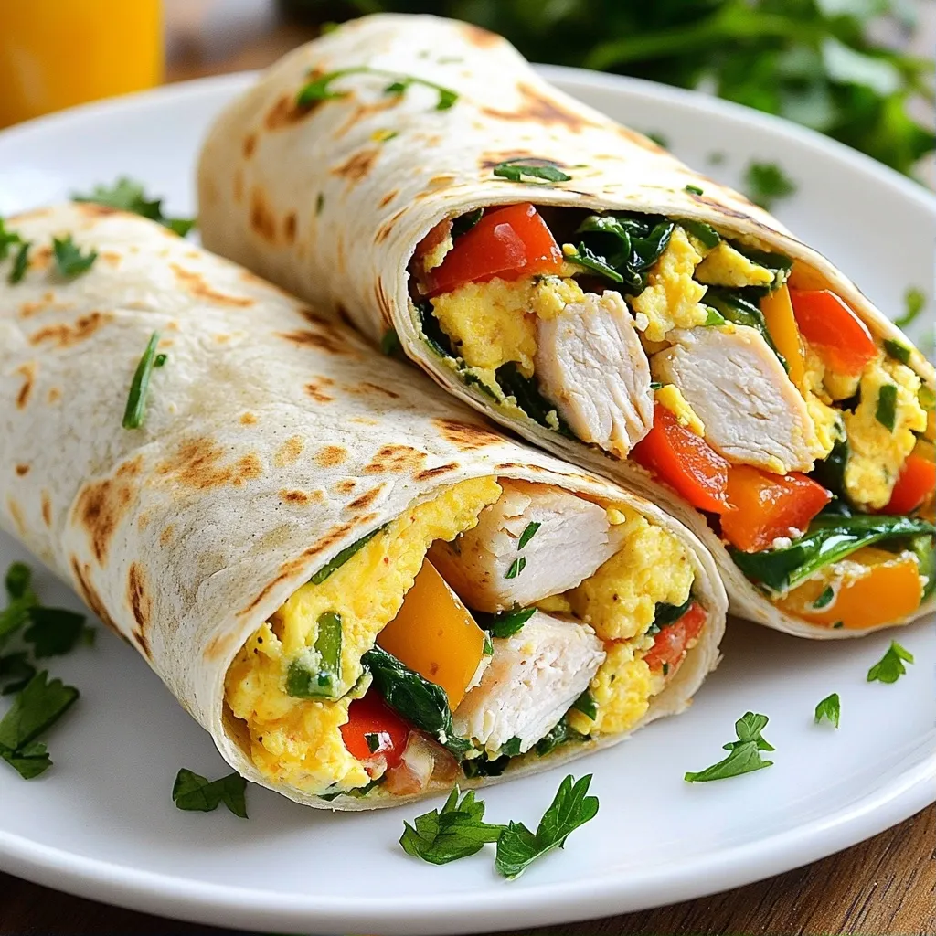 Protein-Packed Quick Breakfast Turkey Egg White Wraps