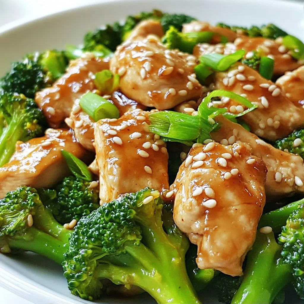 Healthy Meals Sesame Ginger Chicken and Broccoli Recipe