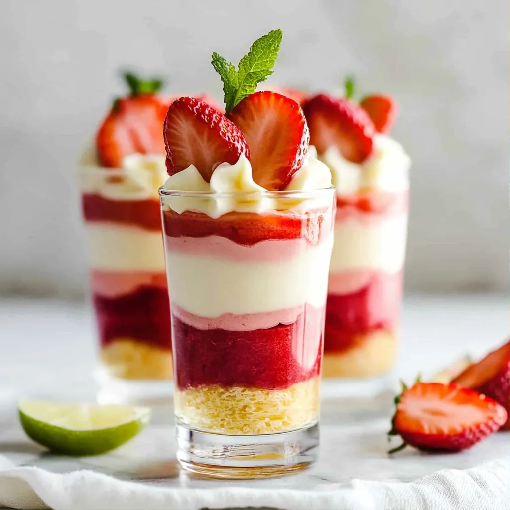 No Bake Desserts Strawberry Lime Mousse Delight