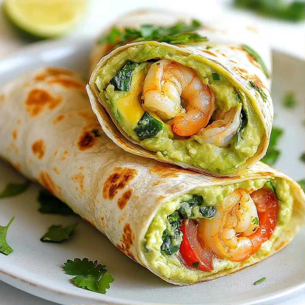 Creamy Protein-packed Shrimp and Avocado Wraps