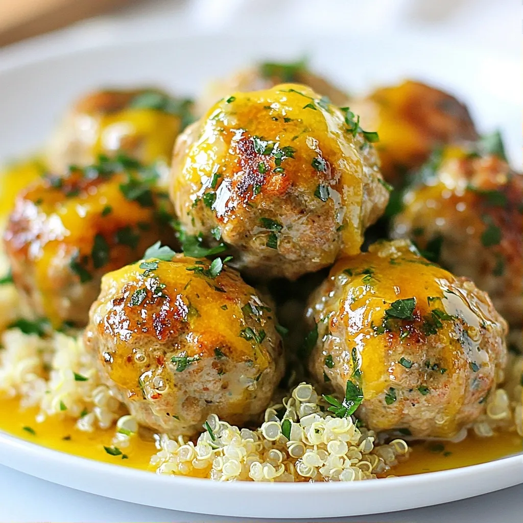 Zesty Healthy Meal Prep Lemon Garlic Turkey Meatballs