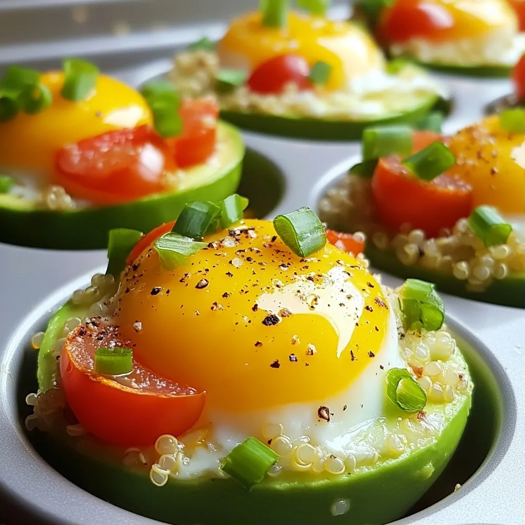 Baked Protein Avocado Egg Cups Tasty Breakfast Delight