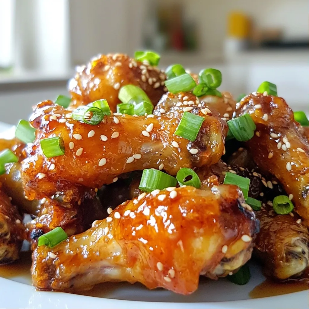 Quick Chicken Recipes Honey Garlic Chicken Wings Delight
