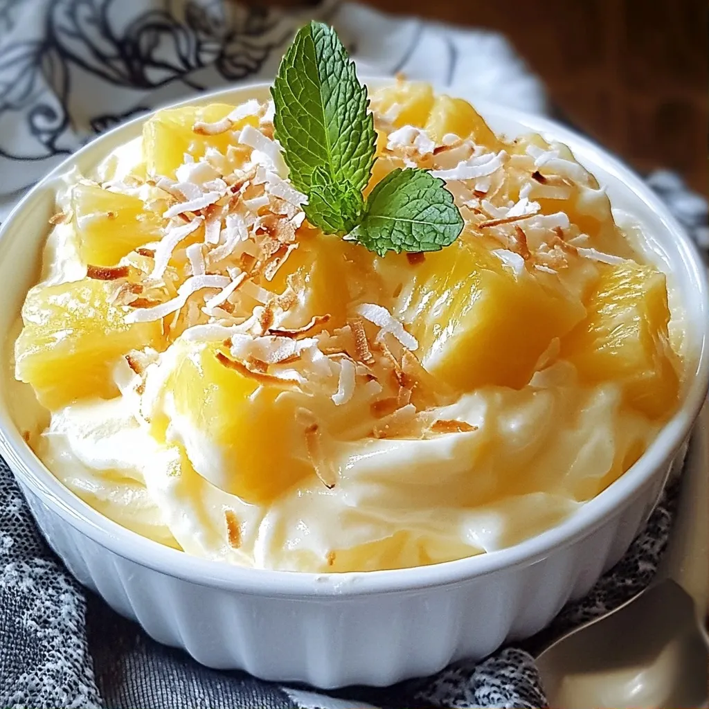 Quick Desserts Creamy Pineapple Whip Delightful Treat