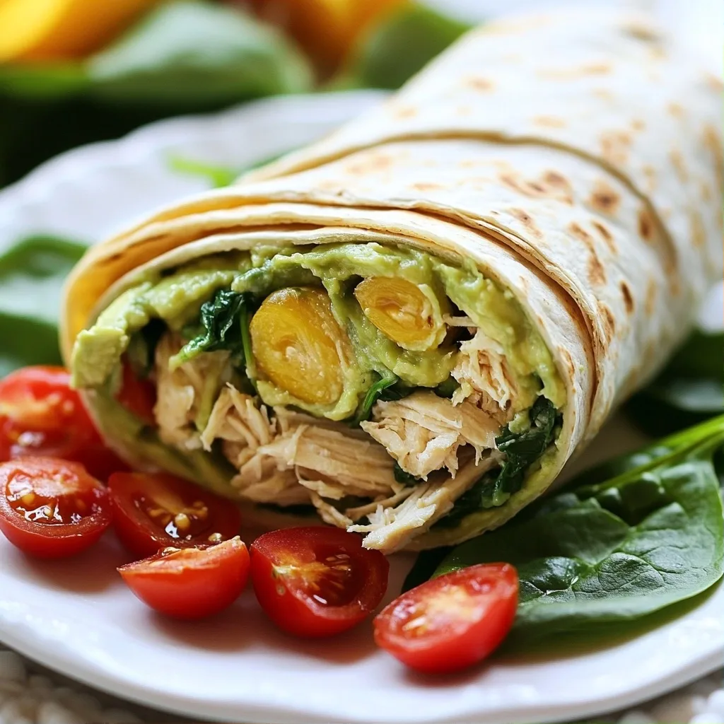 Creamy Trend High Protein Recipes Avocado Chicken Wraps
