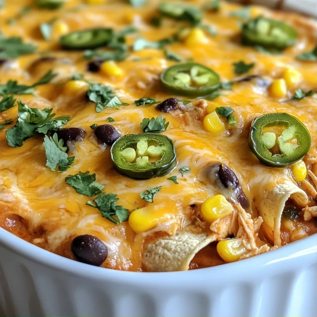 Cheesy Easy Dinner Recipes Chicken Enchilada Casserole