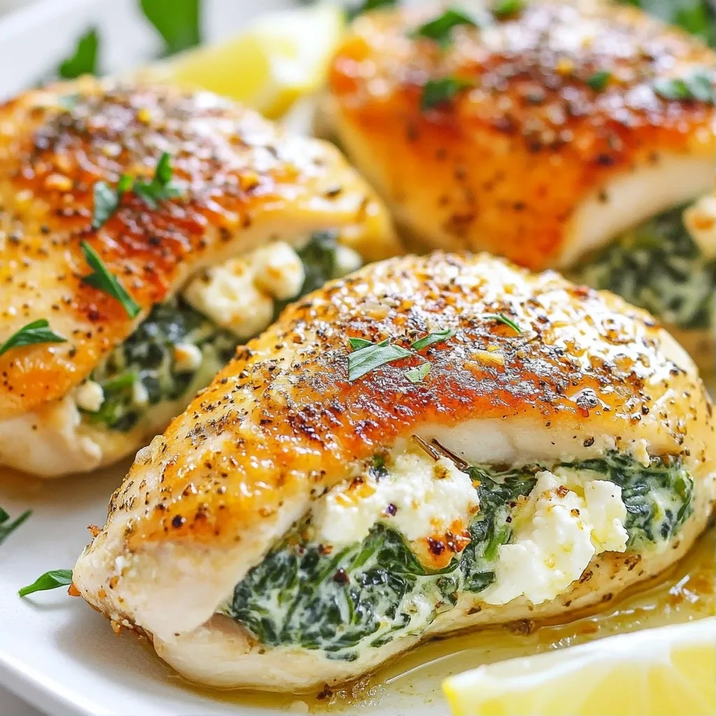 Savory Protein-packed Spinach Stuffed Chicken Breast