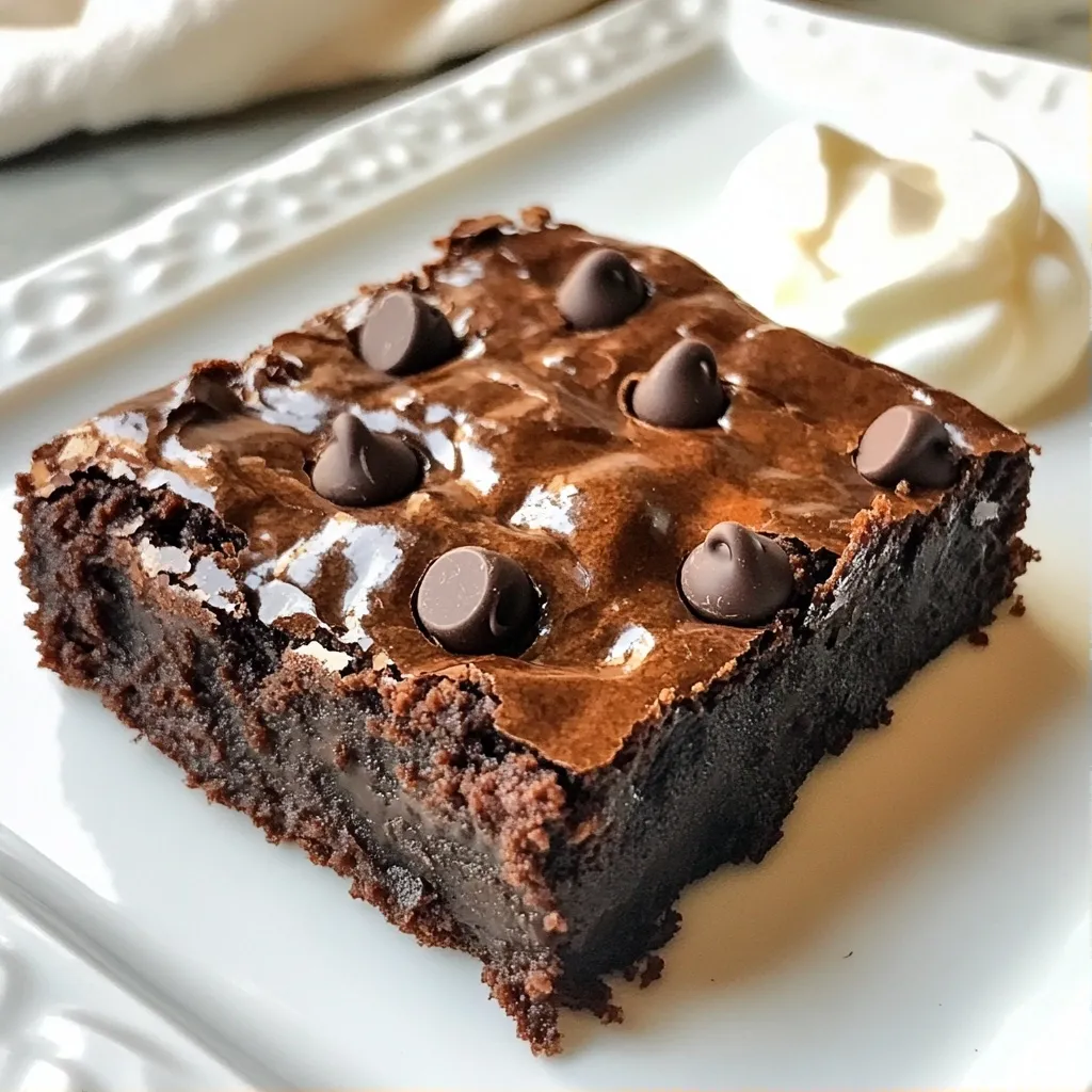 Fudgy Protein Double Chocolate Avocado Brownies Delight