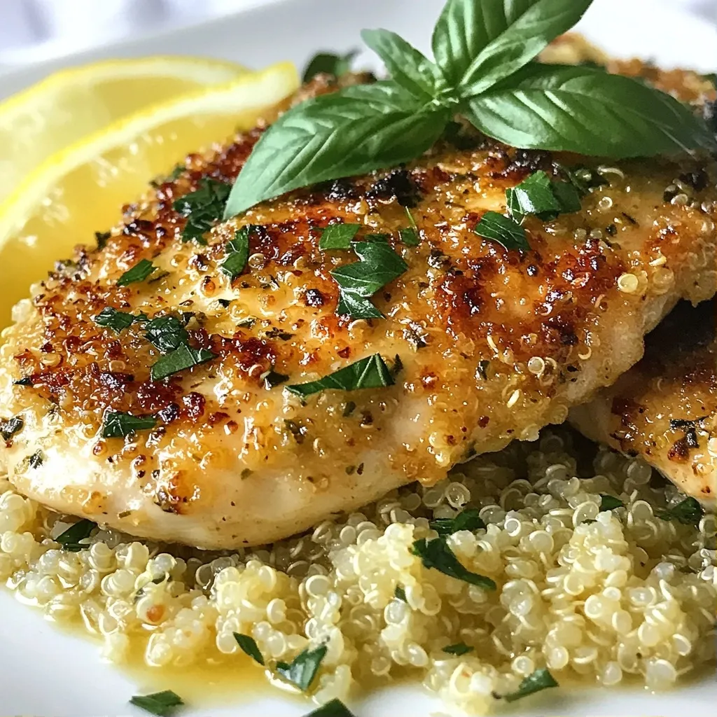 Healthy Meals Herb-Crusted Chicken with Quinoa Recipe