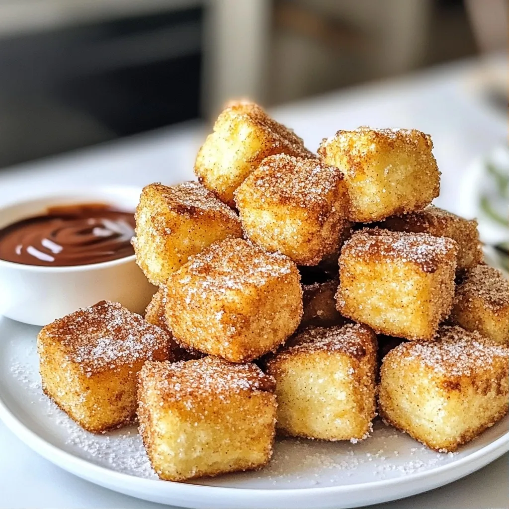 Crunchy Air Fryer Recipes Nutella-Stuffed Churro Bites