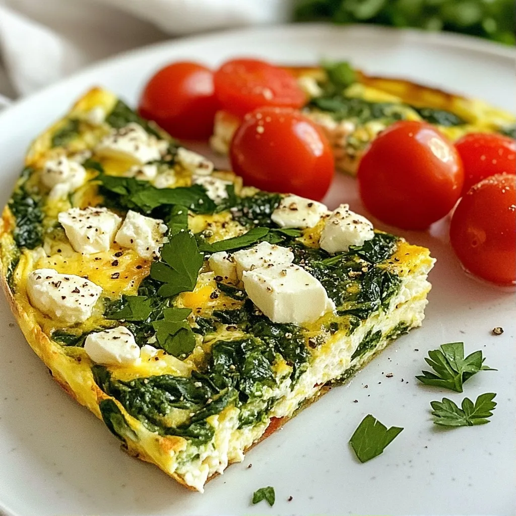 Savory Trend High Protein Recipes Egg White Spinach Frittata