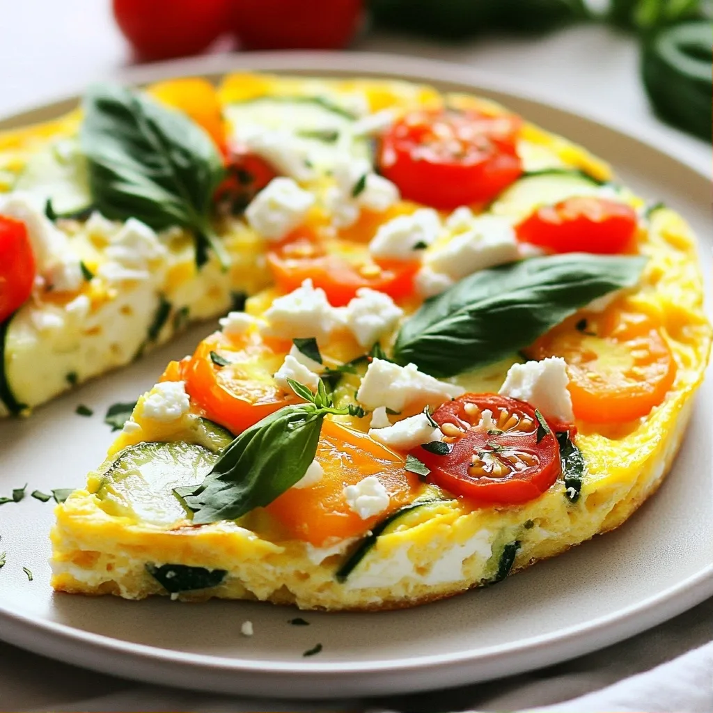 Savory High Protein Recipes Egg White Veggie Frittata