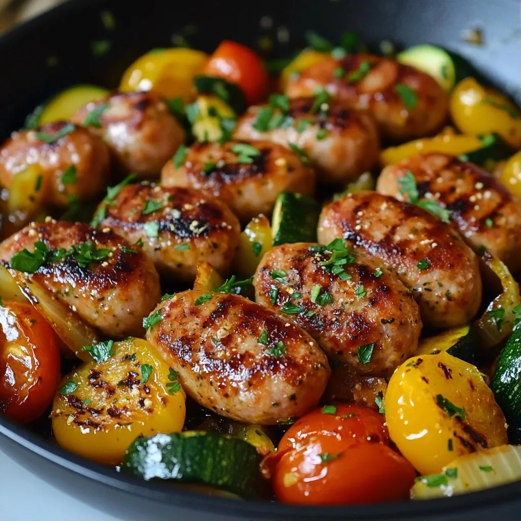 Garlicky Easy Dinner Recipes Chicken Sausage Skillet