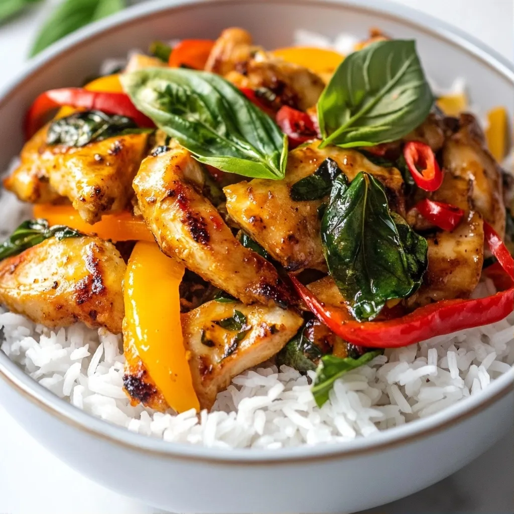 Spicy Easy Dinner Recipes Thai Basil Chicken Fast Meal