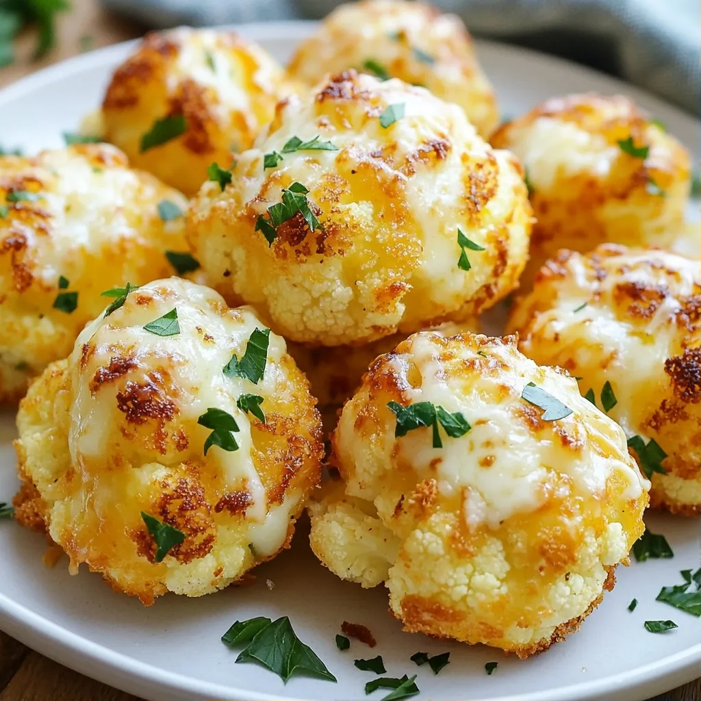 Cheesy Protein Cauliflower Bites Tasty Snack Recipe