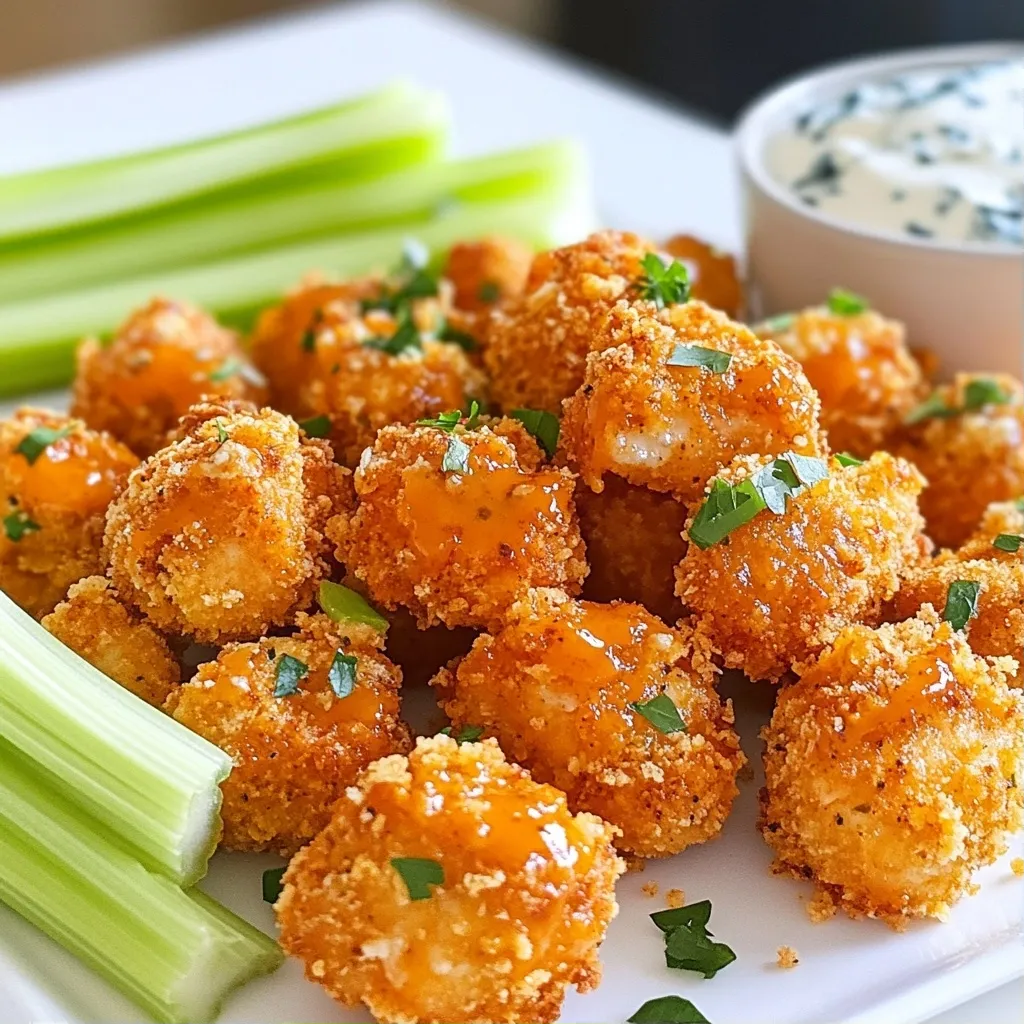 Spicy Quick Air Fryer Meals Buffalo Chicken Bites Recipe