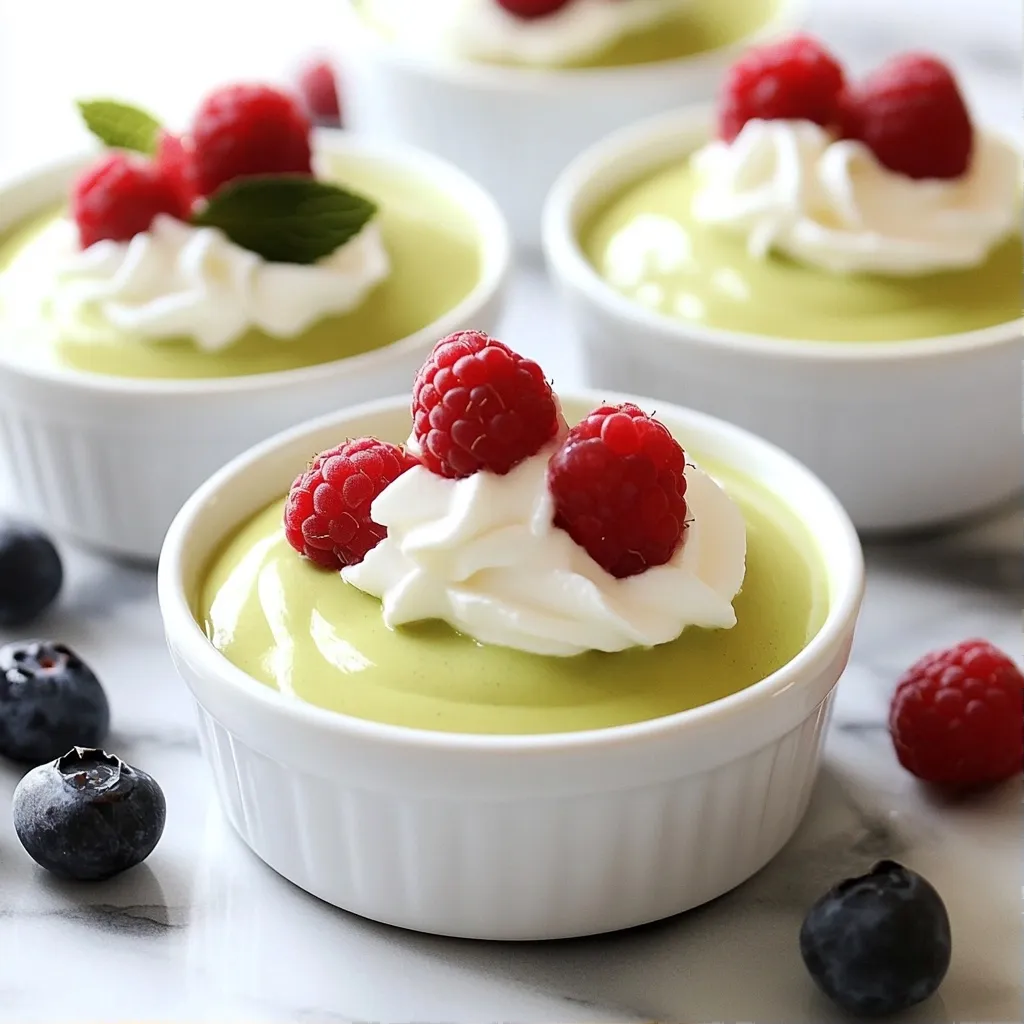Quick Desserts Vanilla Matcha Pudding Delight