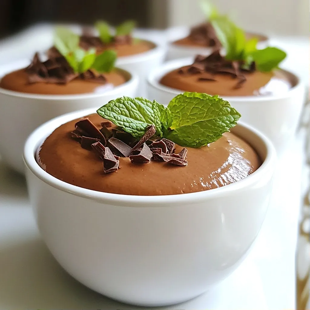 Delicious Desserts Chocolate Mint Mousse Delight