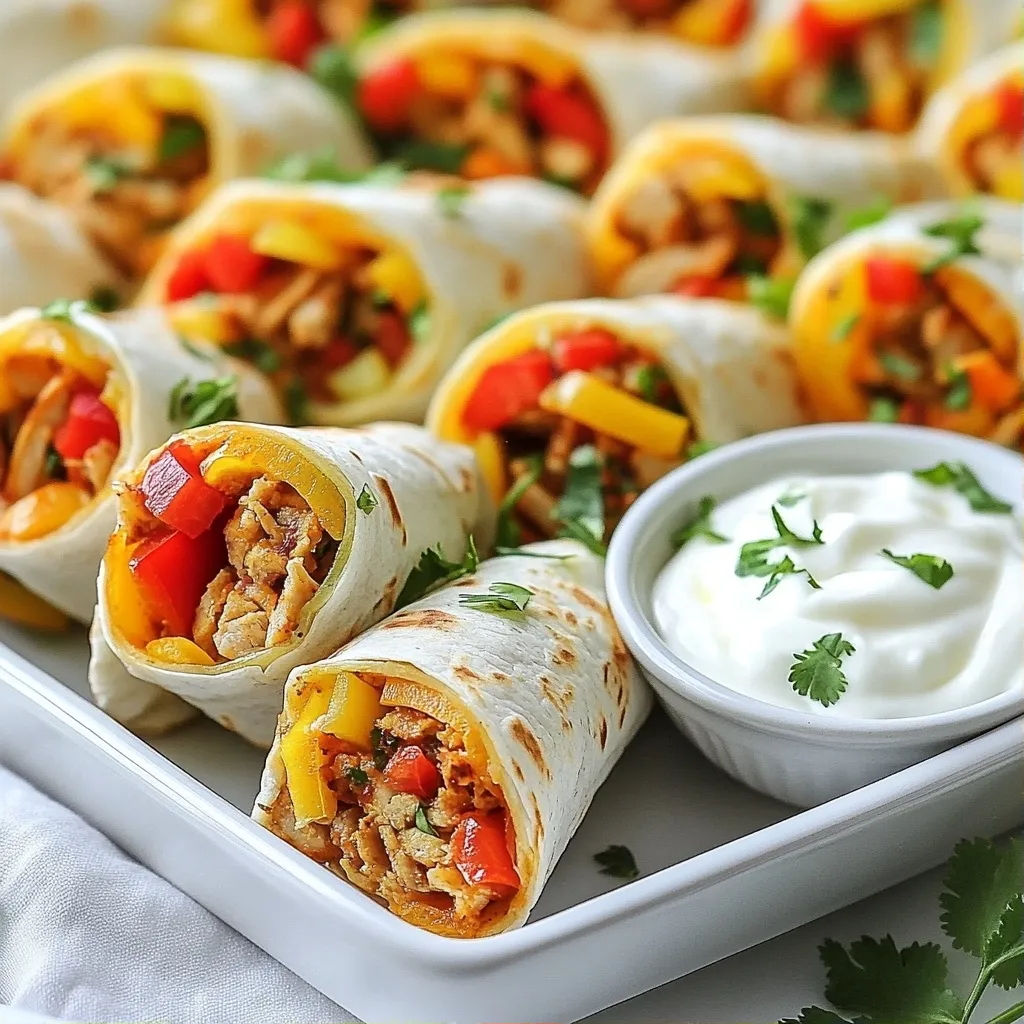 Spicy High Protein Turkey and Bell Pepper Wraps Recipe