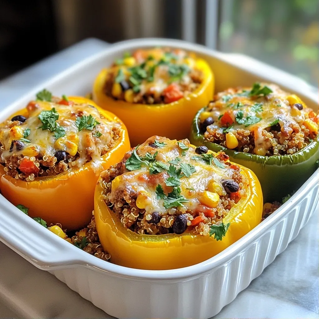 Savory Turkey Sausage Stuffed Peppers Recipe
