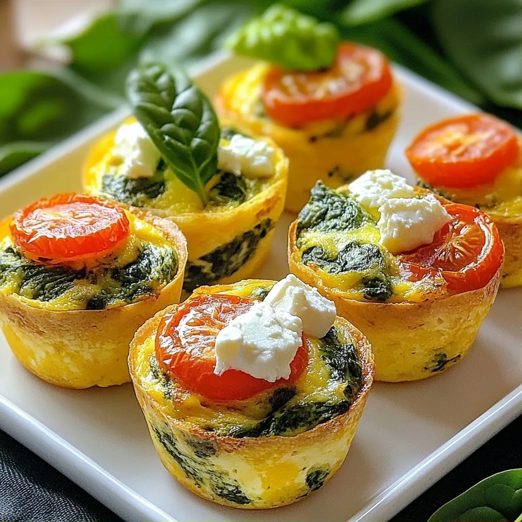 Fluffy Spinach Egg White Muffins High Protein Recipe