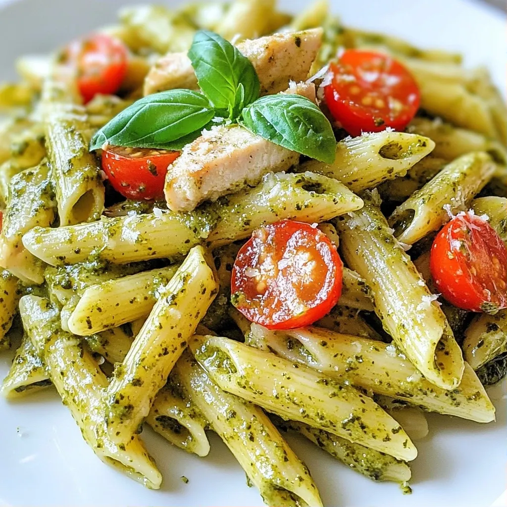 Creamy Quick 30-Minute Meals Chicken Pesto Pasta Recipe