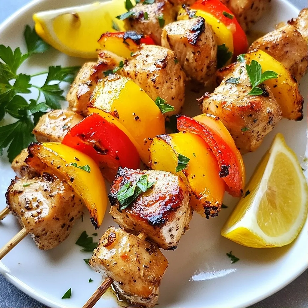 Sizzling Easy Dinner Recipes Lemon Pepper Chicken Skewers