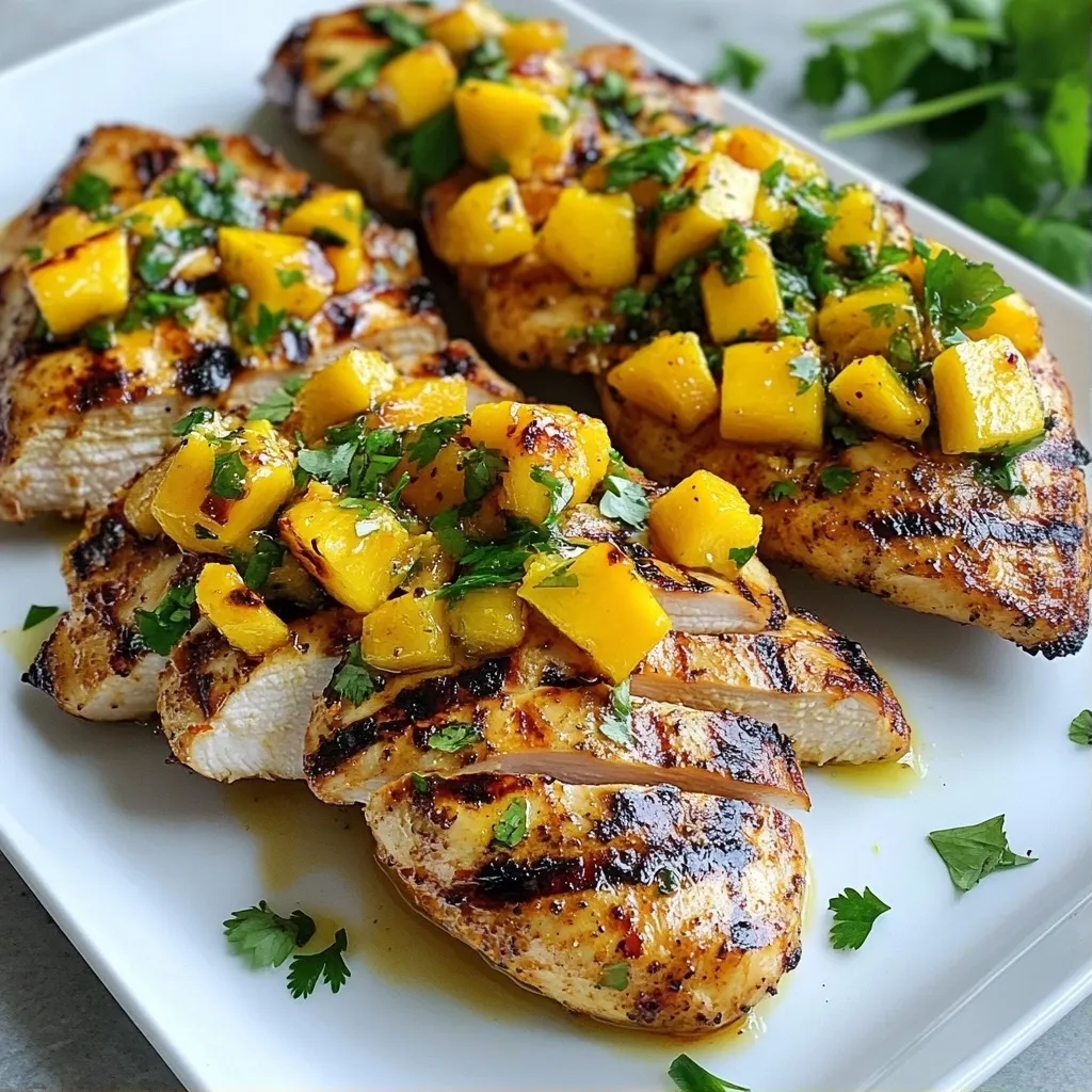 Healthy Meals Spicy Mango Grilled Chicken Delight