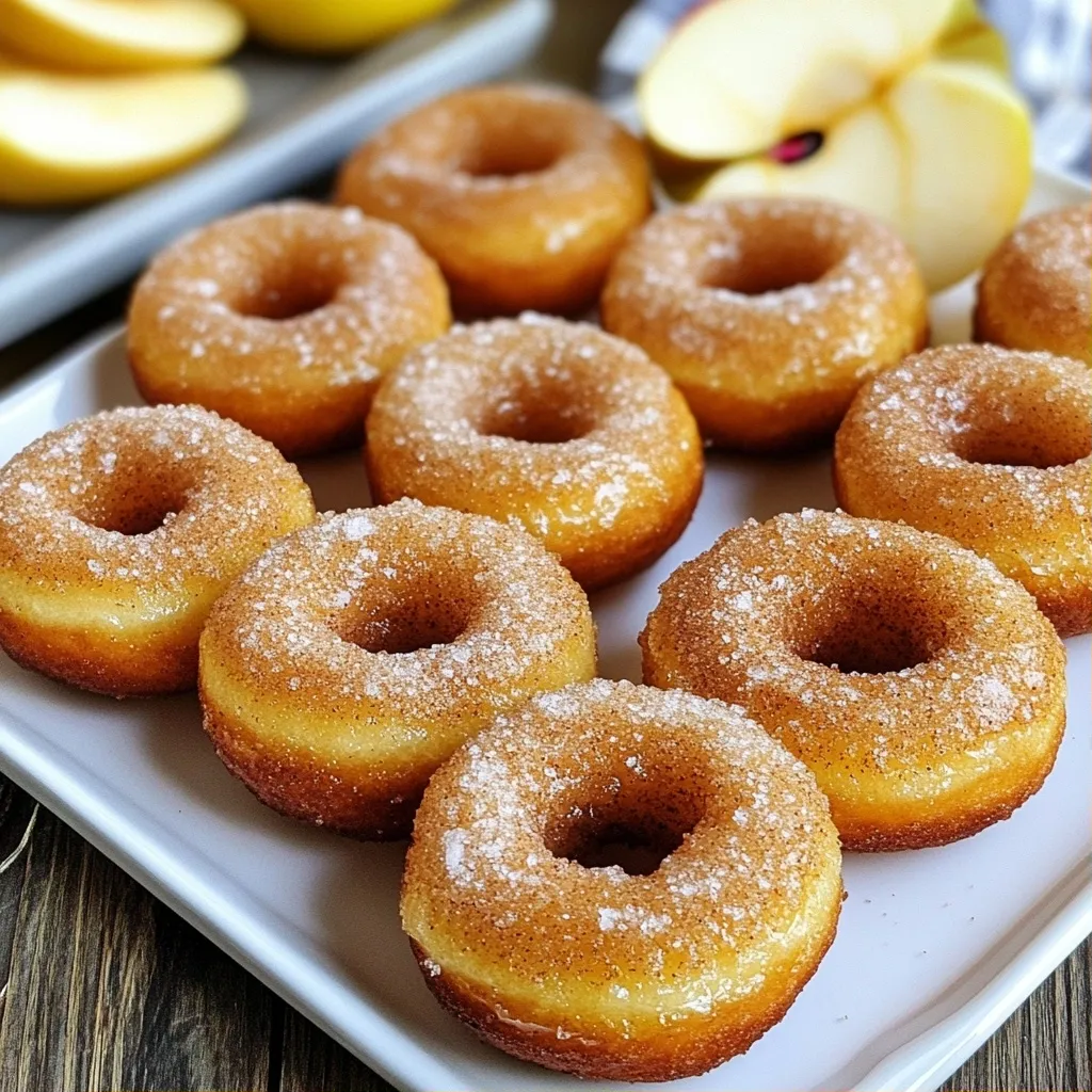 Sweet air fryer recipes Baked Apple Cider Donuts Delights