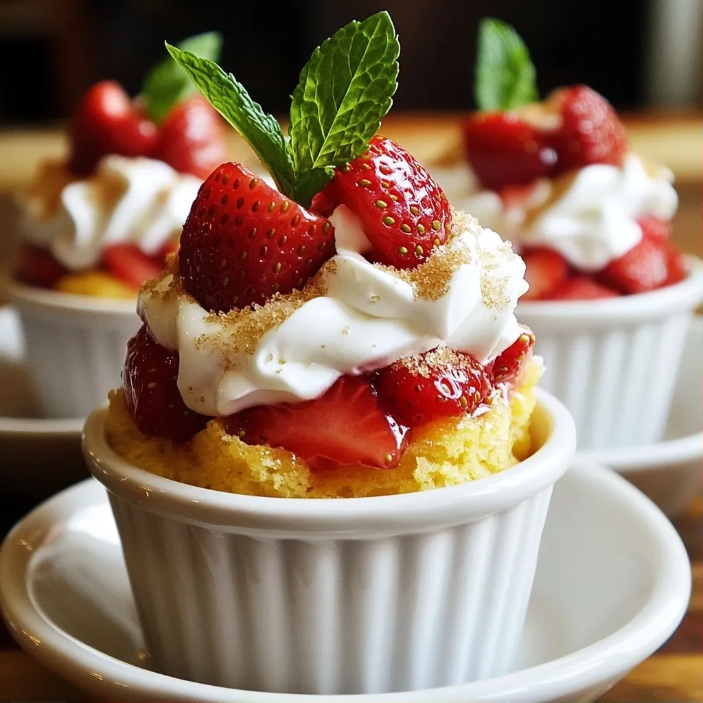 Delicious Desserts Strawberry Shortcake Cups Recipe