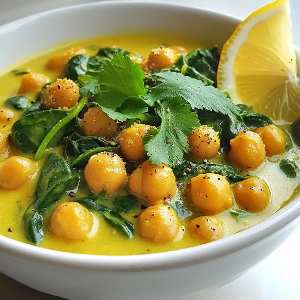 Savory Trend High Protein Recipes Chickpea Spinach Curry