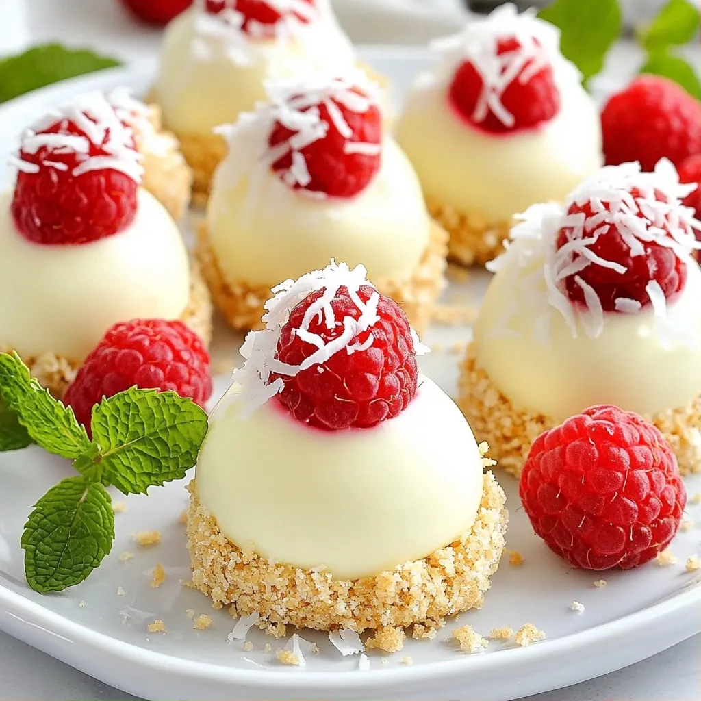 No Bake Desserts White Chocolate Raspberry Bites Delight