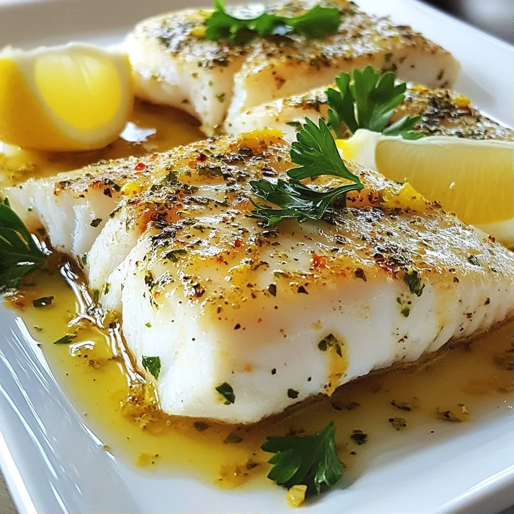 Tangy High Protein Baked Herb Fish Fillets Delight